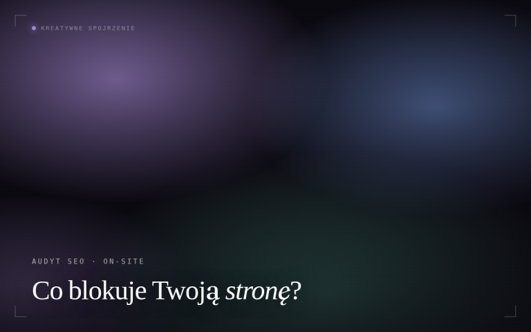Audyt SEO onsite witryny internetowej